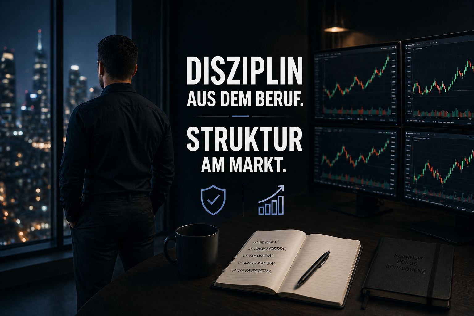 Disziplin aus dem Beruf. Struktur am Markt.